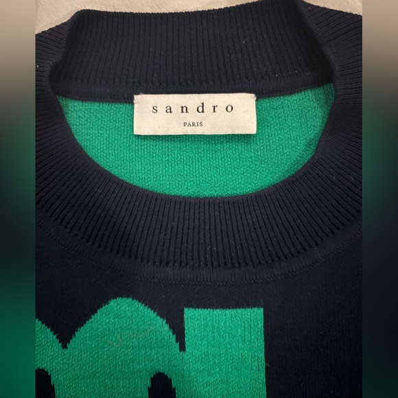 Sandro Navy Sweater - Picture 2 of 2